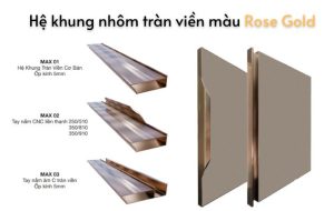 khung nhom tran vien gold rose