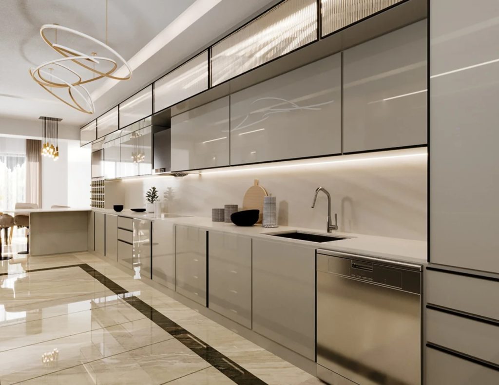 TỦ BẾP INOX LÀ GÌ ? tu bep inox canh acrylic