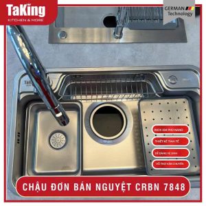 CHẬU ĐƠN BÁN NGUYỆT CRBN 7848 INOX 1.0mm TAKING z7597682451712 3997e033dc6c4d4d278fe7ff4a1001b4